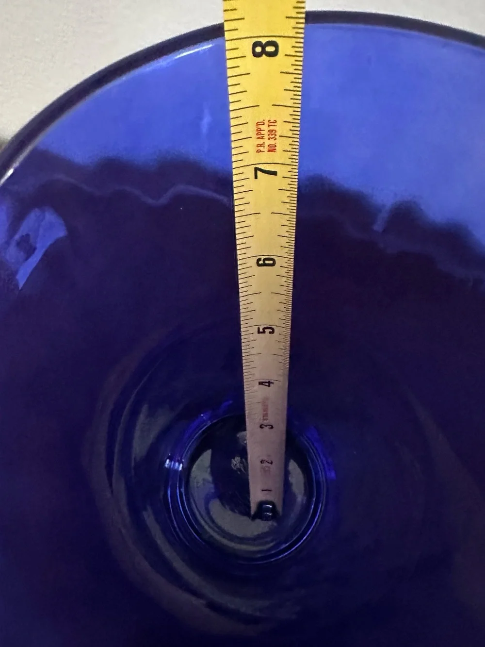 Cobalt Blue Decorative Glass Vase - Home Accents